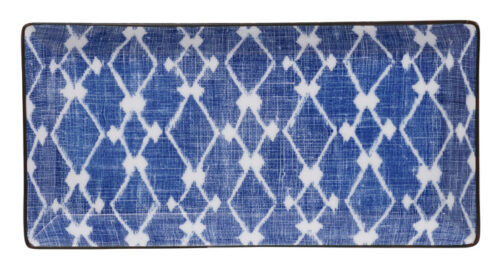 Tokyo Design Studio - Shibori - Blauw/Wit Ontbijtbord - 23 x 11.5cm