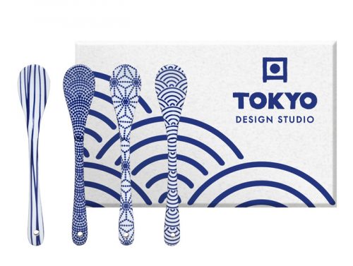 Tokyo Design Studio - Nippon Blue - Lepel set - Set van 4 - 13cm